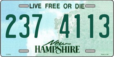 NH license plate 2374113