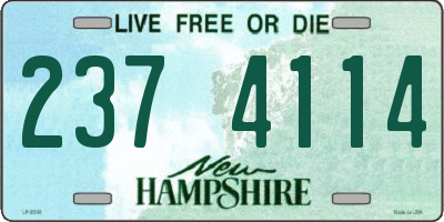 NH license plate 2374114
