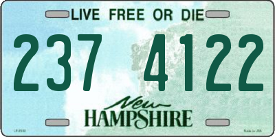 NH license plate 2374122