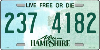 NH license plate 2374182