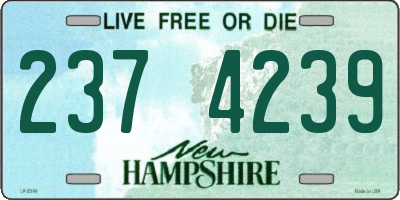 NH license plate 2374239