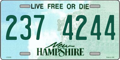 NH license plate 2374244