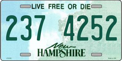 NH license plate 2374252
