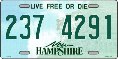 NH license plate 2374291