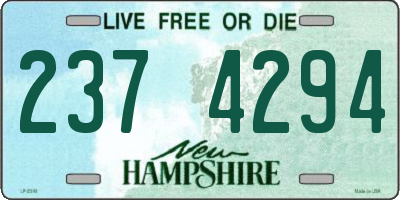 NH license plate 2374294