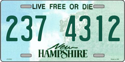 NH license plate 2374312