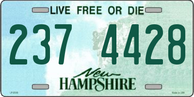 NH license plate 2374428