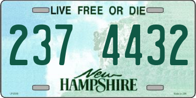 NH license plate 2374432