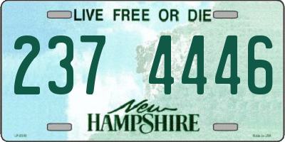 NH license plate 2374446