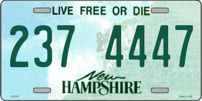 NH license plate 2374447