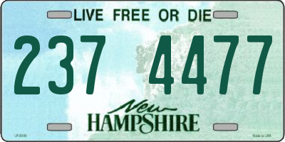 NH license plate 2374477