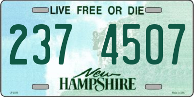 NH license plate 2374507