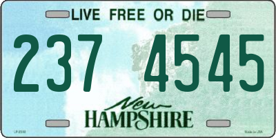 NH license plate 2374545