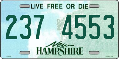 NH license plate 2374553