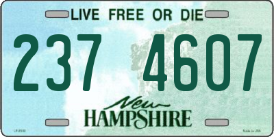 NH license plate 2374607