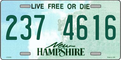 NH license plate 2374616