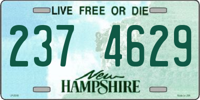 NH license plate 2374629