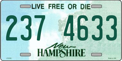 NH license plate 2374633