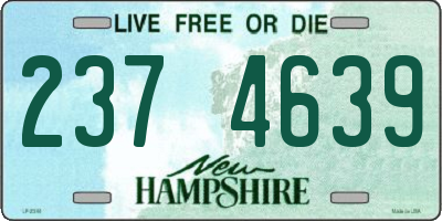 NH license plate 2374639