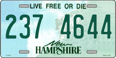 NH license plate 2374644
