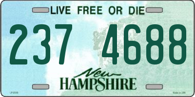 NH license plate 2374688