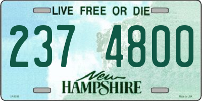 NH license plate 2374800