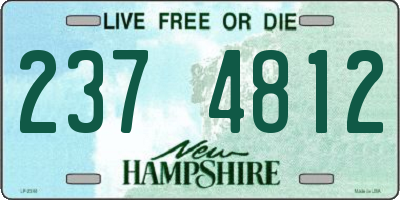 NH license plate 2374812