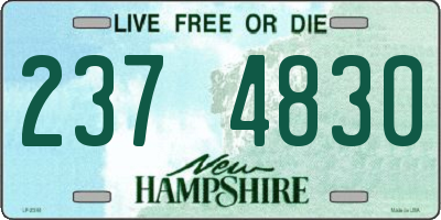 NH license plate 2374830