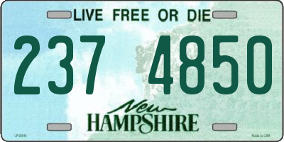 NH license plate 2374850