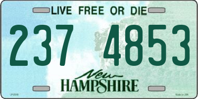 NH license plate 2374853