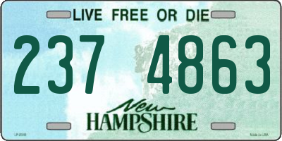 NH license plate 2374863