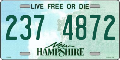 NH license plate 2374872