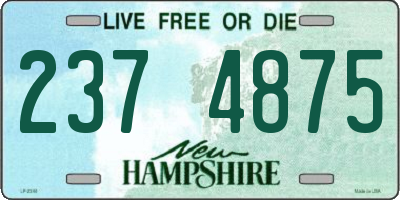 NH license plate 2374875