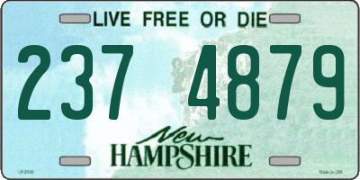 NH license plate 2374879
