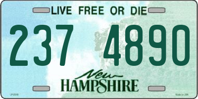 NH license plate 2374890