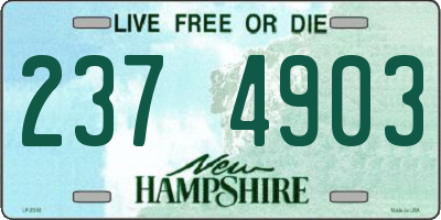 NH license plate 2374903