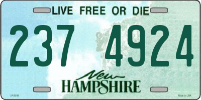 NH license plate 2374924