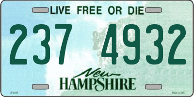 NH license plate 2374932