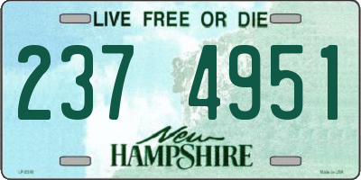 NH license plate 2374951