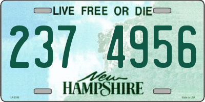 NH license plate 2374956