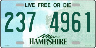 NH license plate 2374961