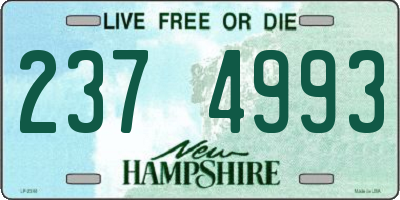 NH license plate 2374993
