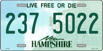 NH license plate 2375022