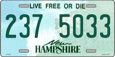 NH license plate 2375033