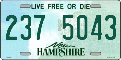 NH license plate 2375043