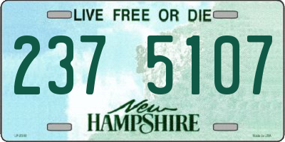 NH license plate 2375107