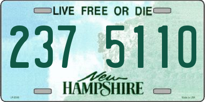 NH license plate 2375110