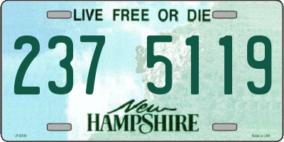 NH license plate 2375119
