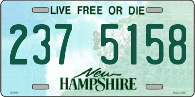NH license plate 2375158