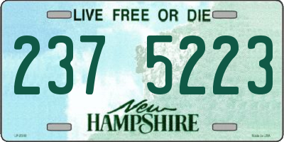 NH license plate 2375223